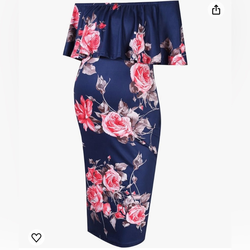 Floral maternity dress